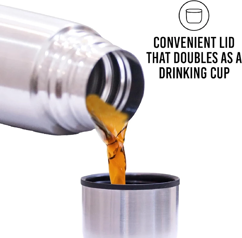 ProKart Premium Silver Stainless Steel 1 litre Water Bottle-3.webp